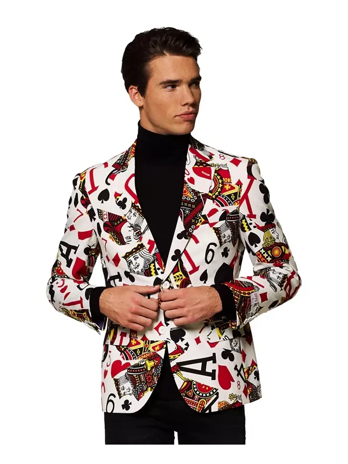 Мужские праздничные пиджаки - Printed Theme Party Jackets OppoSuits