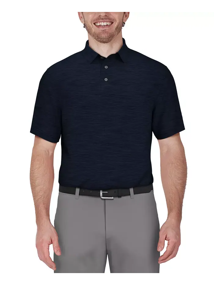 Мужская короткорукавная поло для гольфа Airflux Jaspe PGA TOUR — изображение 3 из 4, серый