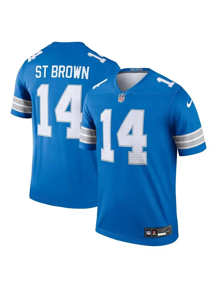 Мужская футболка Amon-Ra St. Detroit Lions Legend Jersey Nike — изображение 1 из 5, синий