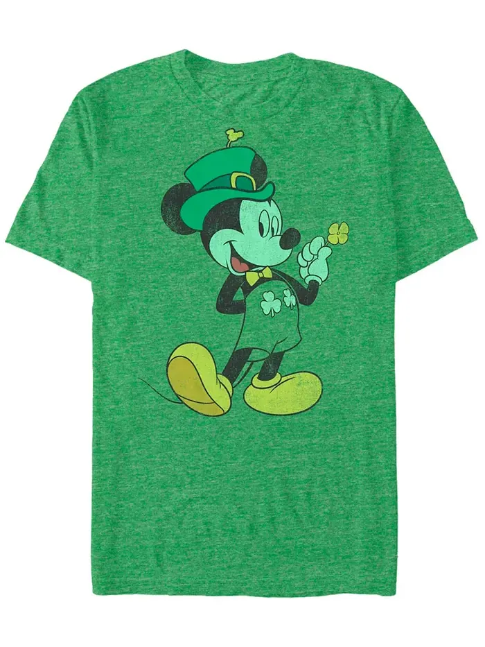 Мужская футболка с коротким рукавом Lucky Mickey Mickey Classic — зеленый