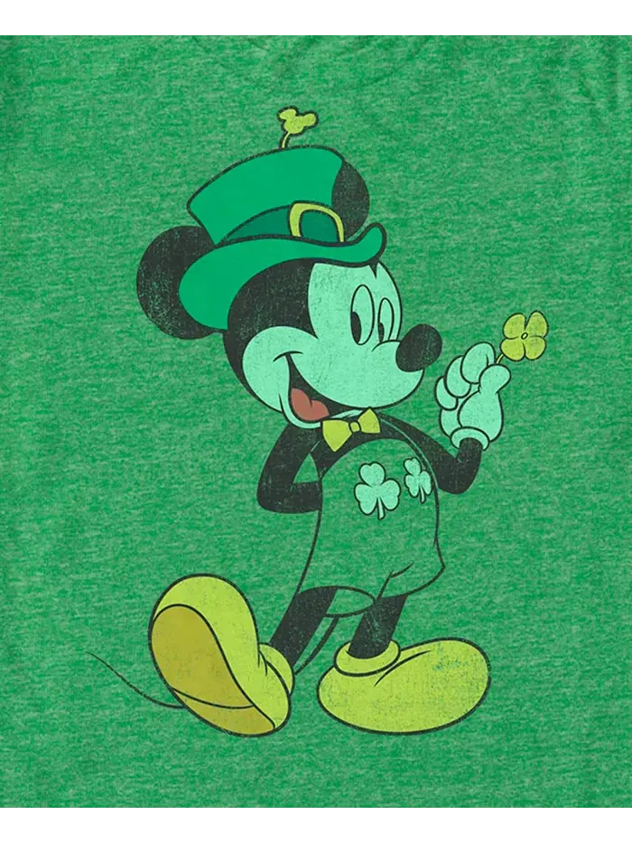 Мужская футболка с коротким рукавом Lucky Mickey Mickey Classic — изображение 3 из 3, зеленый