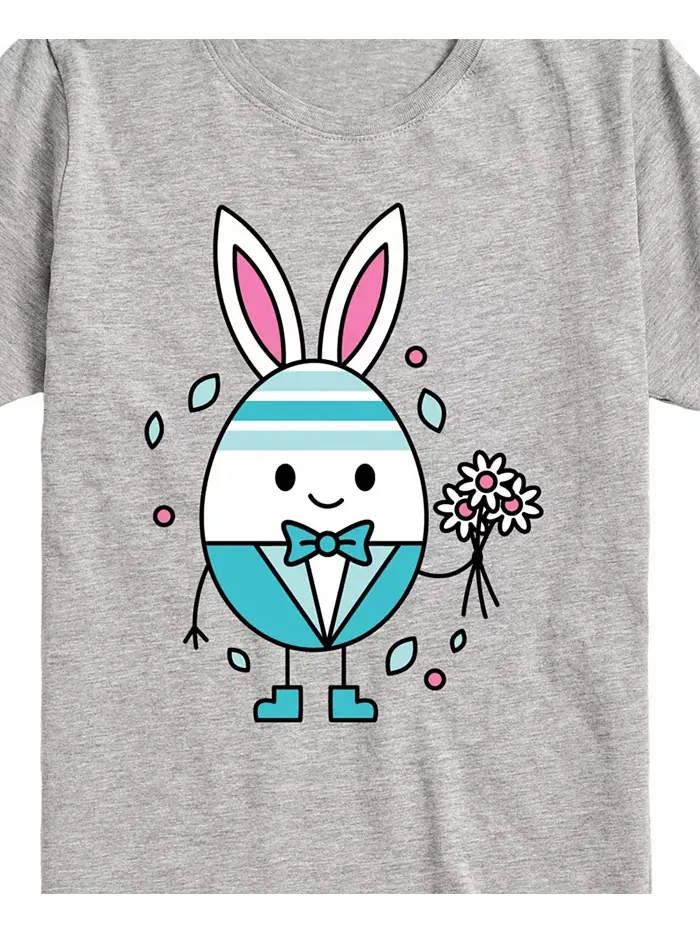 Футболка для мальчиков с принтом "Happy Easter Bunny Egg" Hybrid — изображение 3 из 3, серый