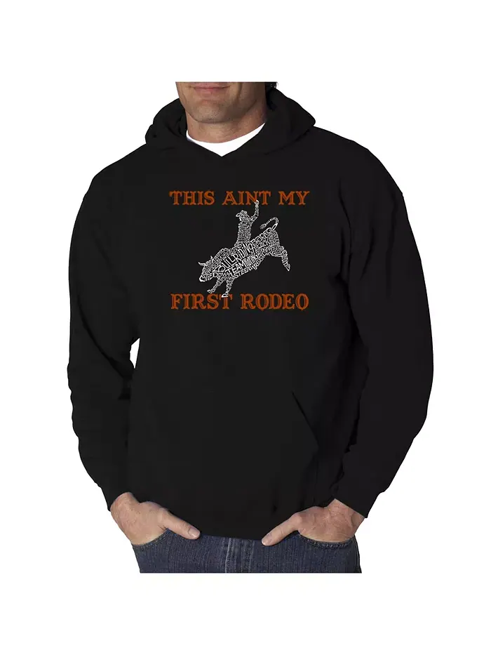 Мужская худи с принтом - This Aint My First Rodeo LA Pop Art — изображение 1 из 2, черный