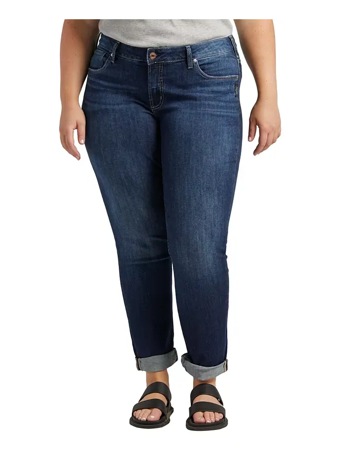 Просторные джинсы Boyfriend Silver Jeans Co. — изображение 1 из 3, синий