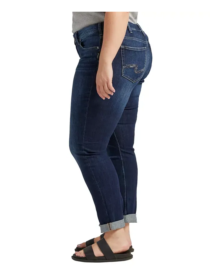 Просторные джинсы Boyfriend Silver Jeans Co. — изображение 3 из 3, синий