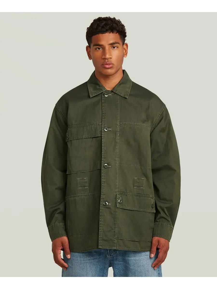 Мужская двусторонняя рубашка оверсайз G-Star Raw