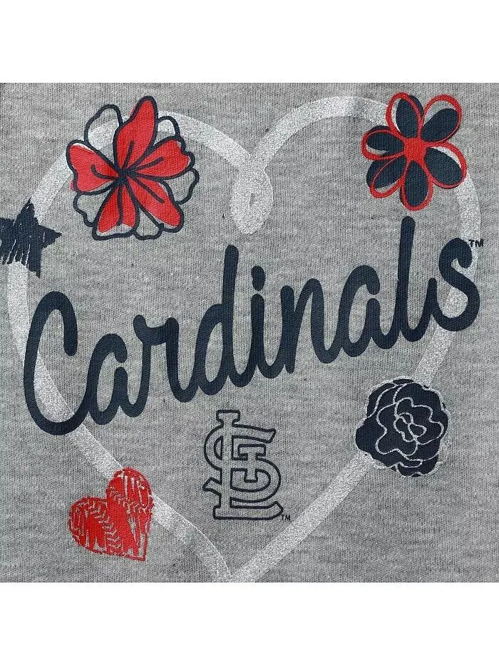 Комплект из 3 боди для новорожденных и младенцев St. Louis Cardinals красного — изображение 2 из 2, синий и серый