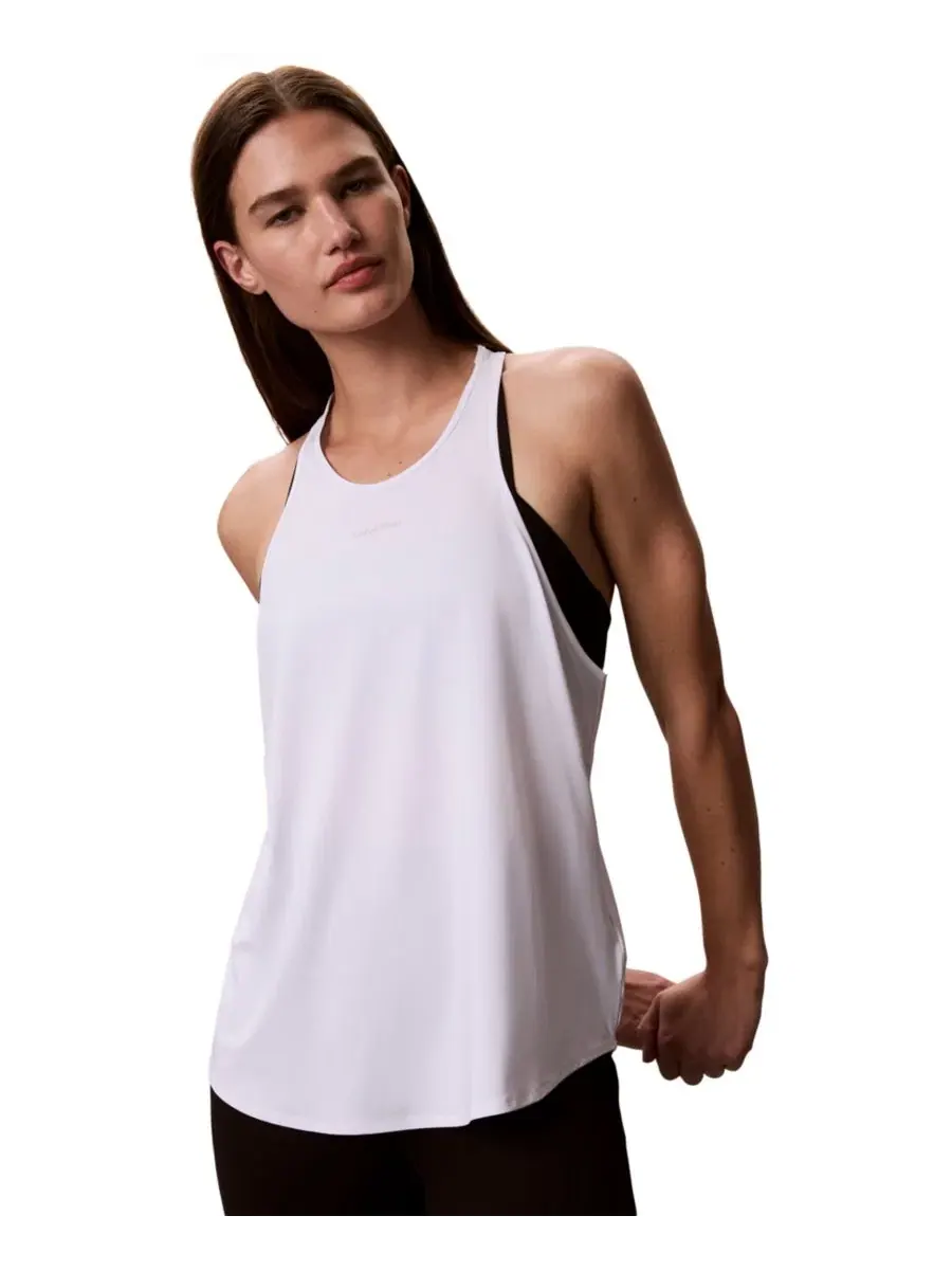 Женская спортивная майка Icon Sport Active Tank Top Calvin Klein Performance — изображение 4 из 6, белый