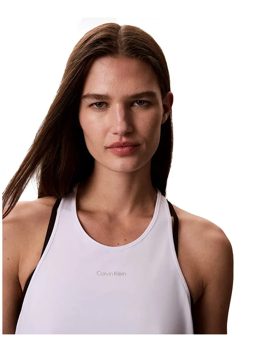 Женская спортивная майка Icon Sport Active Tank Top Calvin Klein Performance — изображение 6 из 6, белый