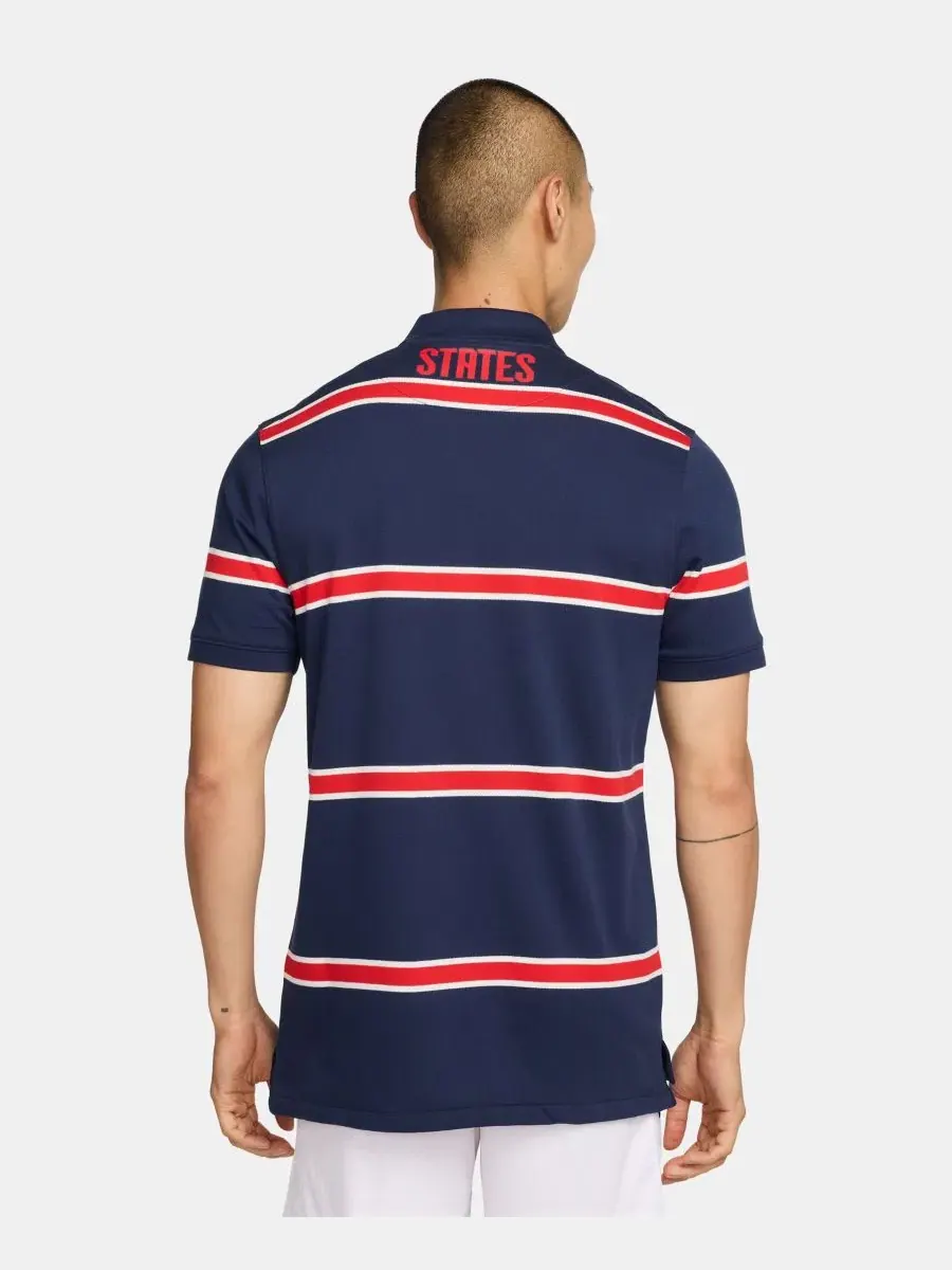 Футболка-поло USA Soccer Dri-FIT Nike — изображение 3 из 3, темно-синий//красный
