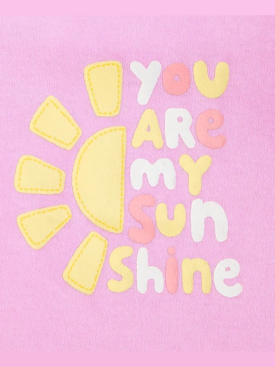 Детский топ для девочек 2T-4T с рукавами-крылышками "You Are My Sunshine" First Impressions — изображение 3 из 5, бежевый