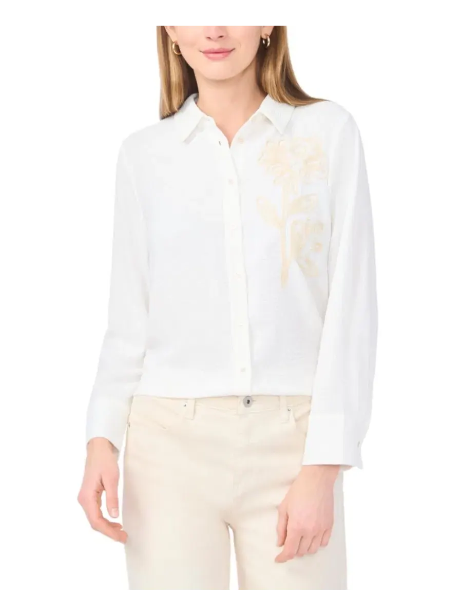Женская рубашка с длинными рукавами Vince Camuto