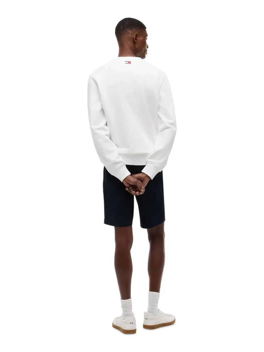 Мужской свитшот с логотипом "шеврон" x Cadillac F1 Tommy Hilfiger — изображение 4 из 4, белый