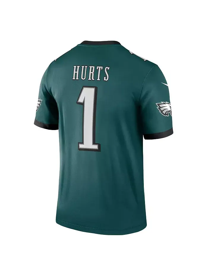 Мужская футболка Jalen Hurts Philadelphia Eagles Legend Nike — изображение 2 из 5, зеленый