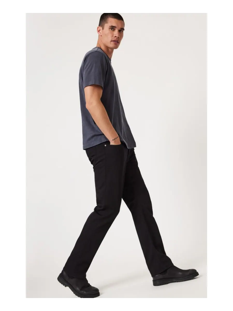 Мужская прямая футболка Zach Mavi Jeans — изображение 5 из 6, черный