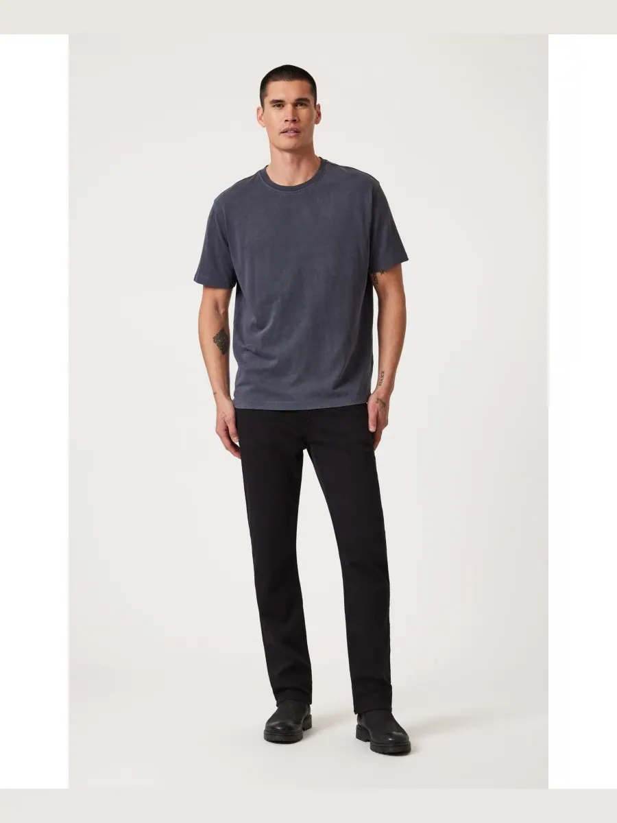 Мужская прямая футболка Zach Mavi Jeans — изображение 6 из 6, черный