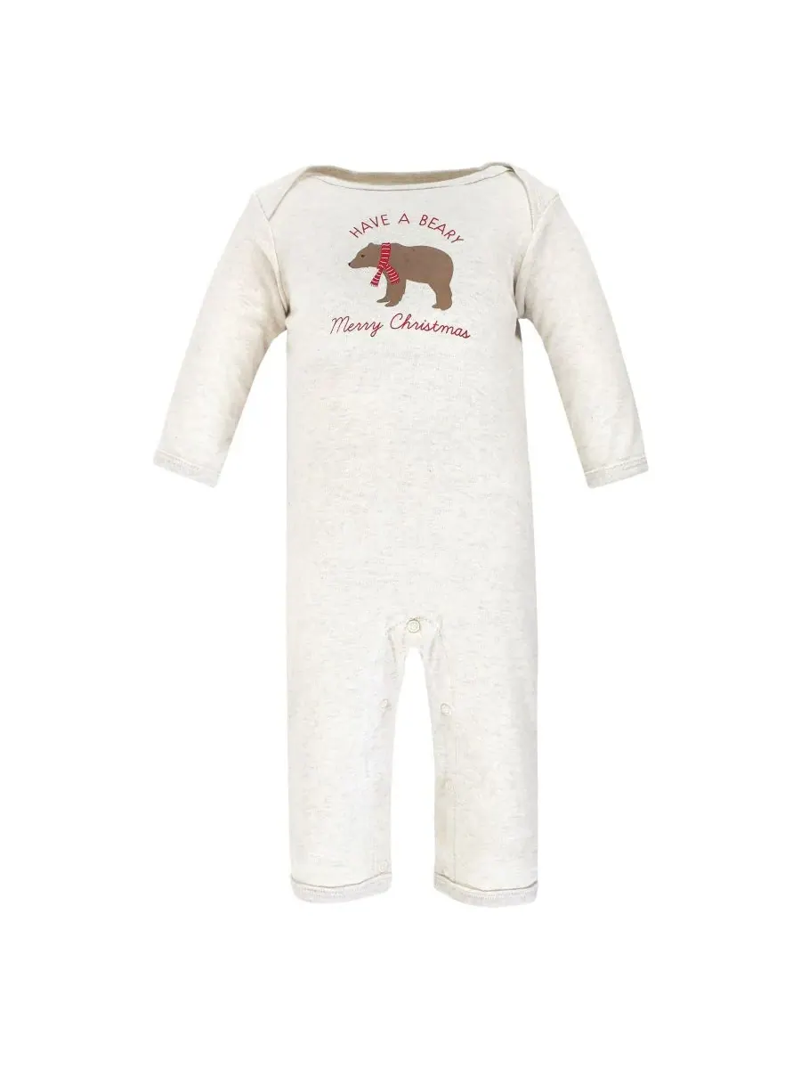 3 комбинезона в упаковке Hudson Baby, Moose Be Christmas — изображение 4 из 5