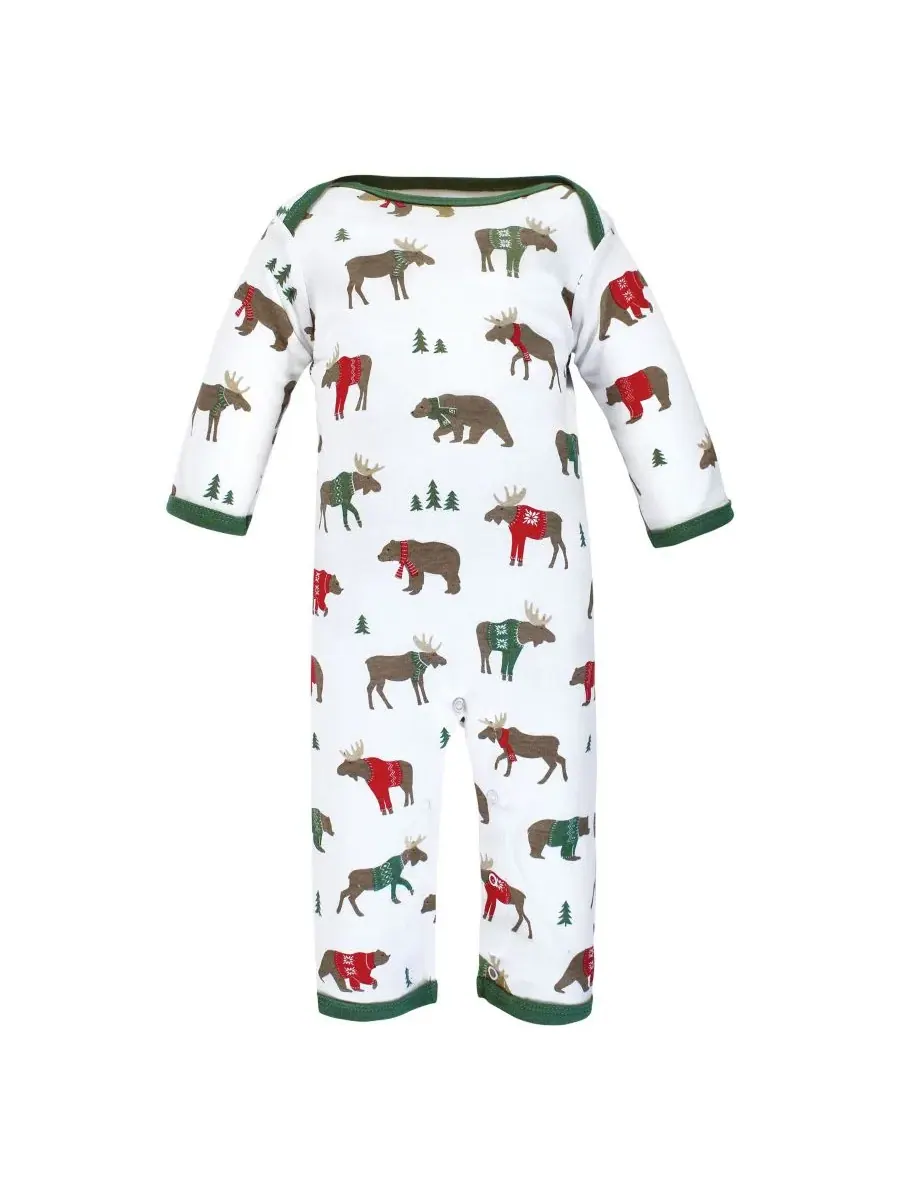 3 комбинезона в упаковке Hudson Baby, Moose Be Christmas — изображение 5 из 5