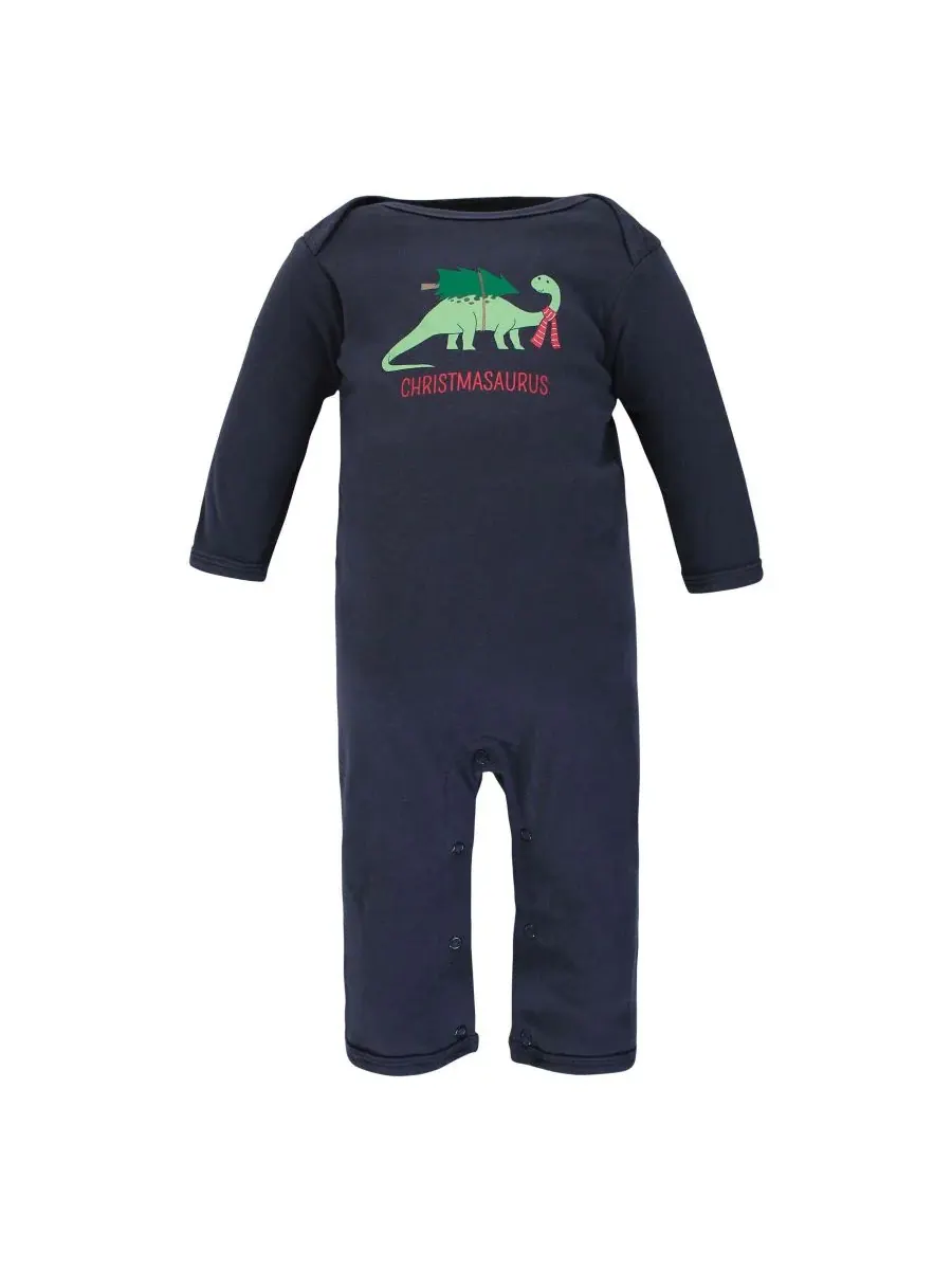 3 комбинезона в упаковке Hudson Baby, Christmasaurus — изображение 4 из 6