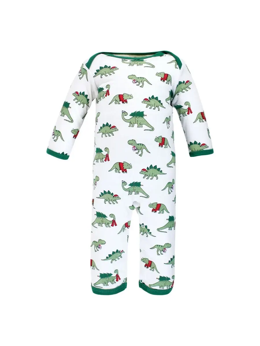 3 комбинезона в упаковке Hudson Baby, Christmasaurus — изображение 5 из 6