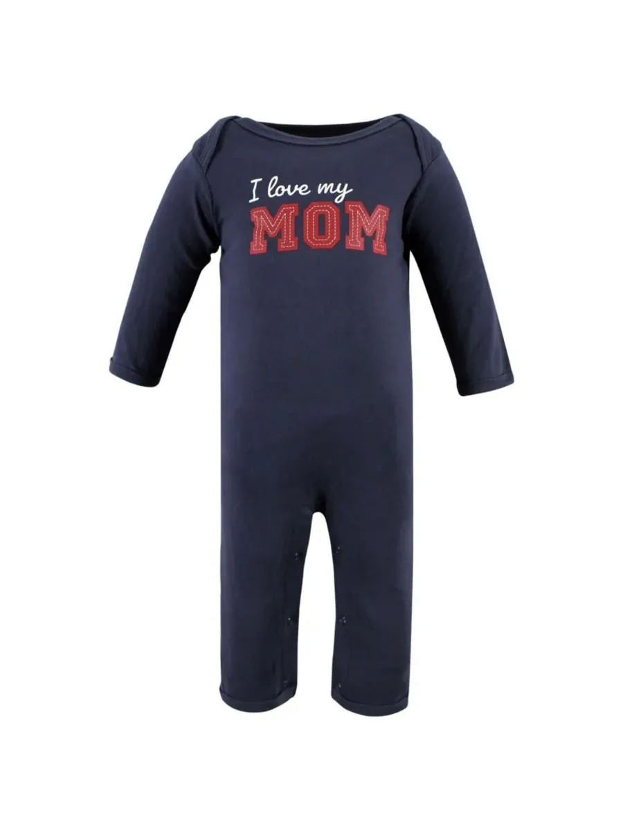 3 комбинезона в упаковке Hudson Baby, Love Mom — изображение 2 из 5