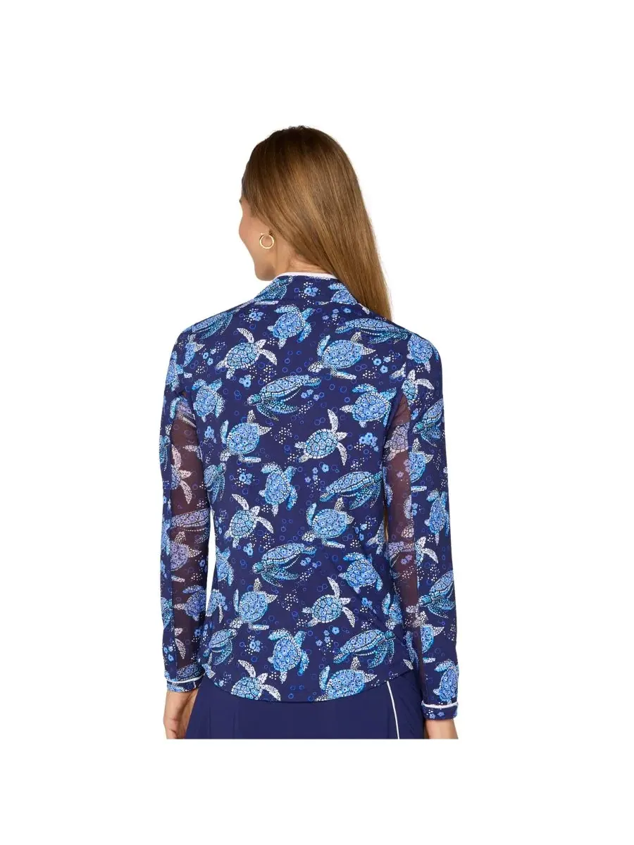 G Lifestyle Binding Quarter Zip Top G Lifestyle Clothing — изображение 3 из 3, темно-синий