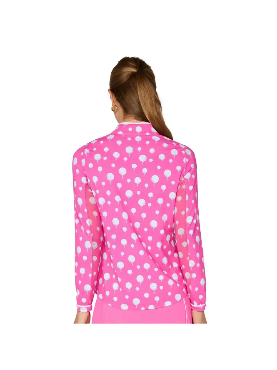 G Lifestyle Binding Quarter Zip Top G Lifestyle Clothing — изображение 3 из 3, розовый