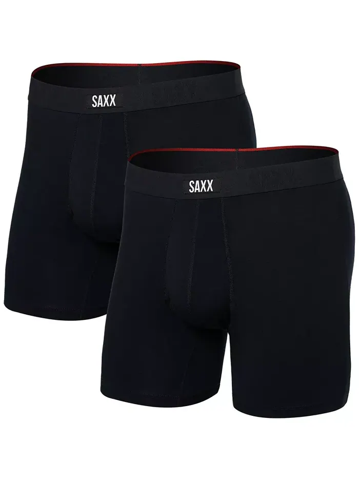 Мужские боксеры Vibe Xtra 2 шт SAXX — изображение 1 из 3, черный