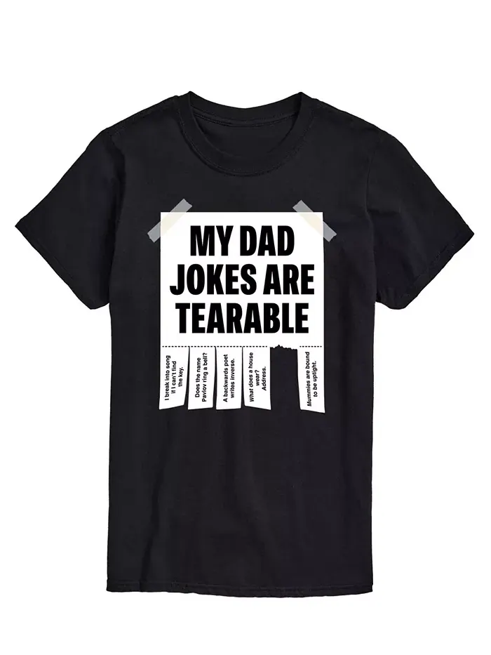 Мужская футболка с коротким рукавом My Dad Jokes are Tearable AIRWAVES — изображение 1 из 3, черный