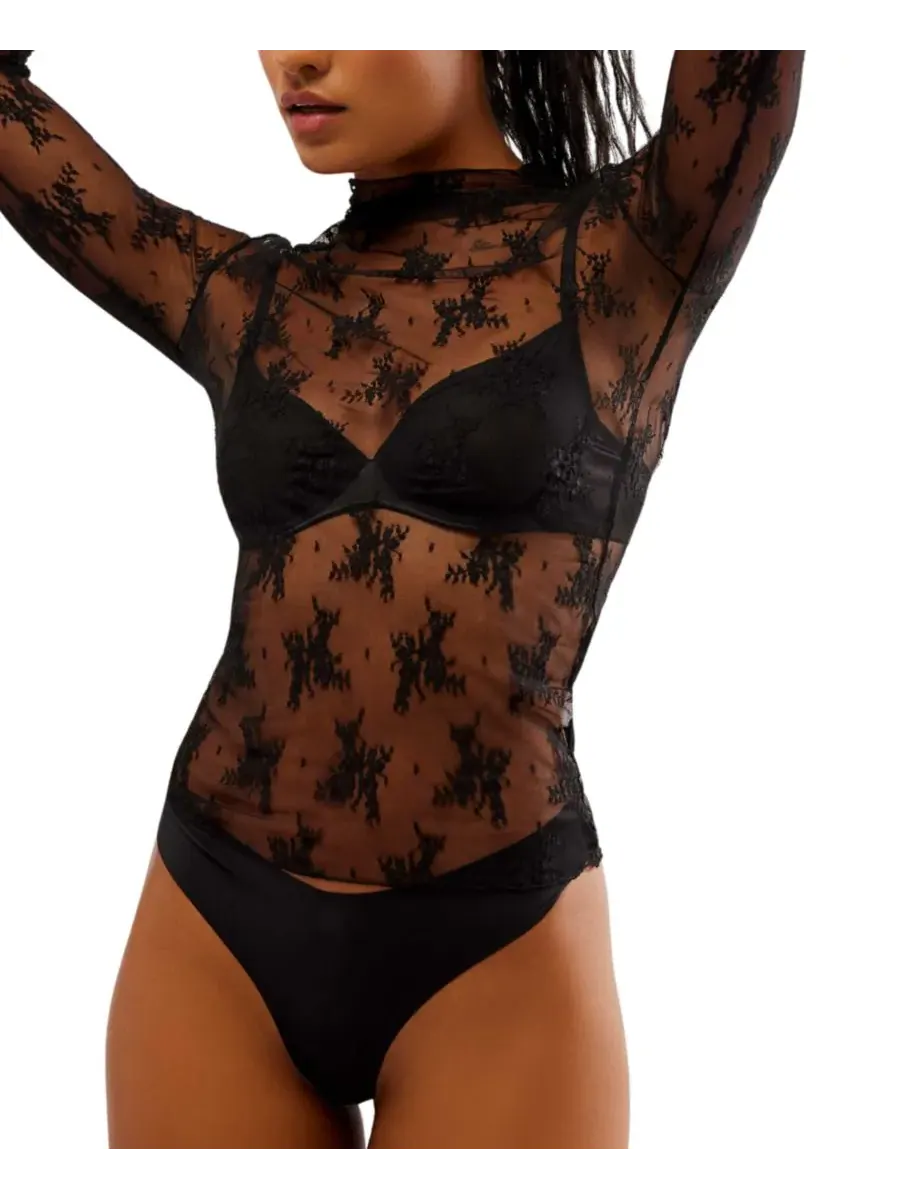 Топ Lady Lux для многослойной одежды Free People — изображение 2 из 4, черный