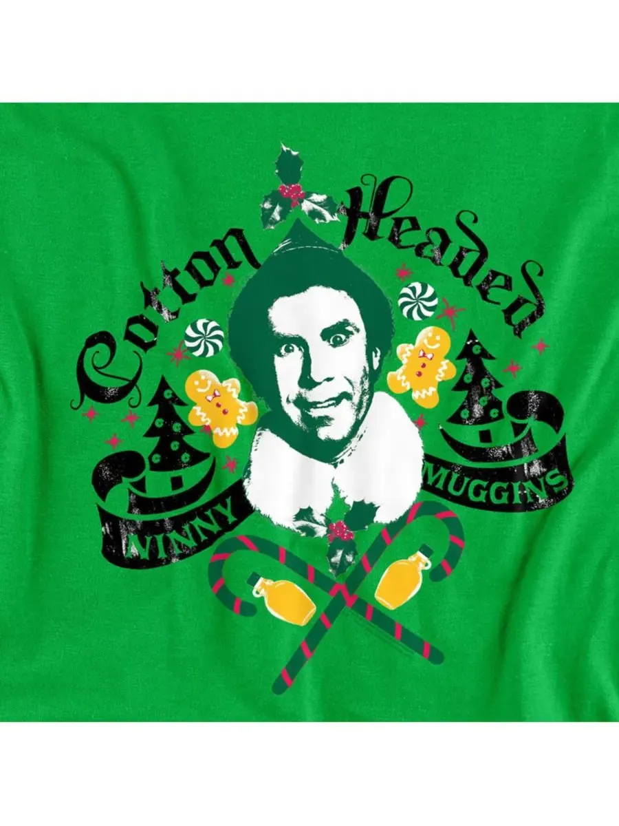 Мужская футболка Buddy Cottonheaded Ninnymuggins Elf — изображение 3 из 3, зеленый