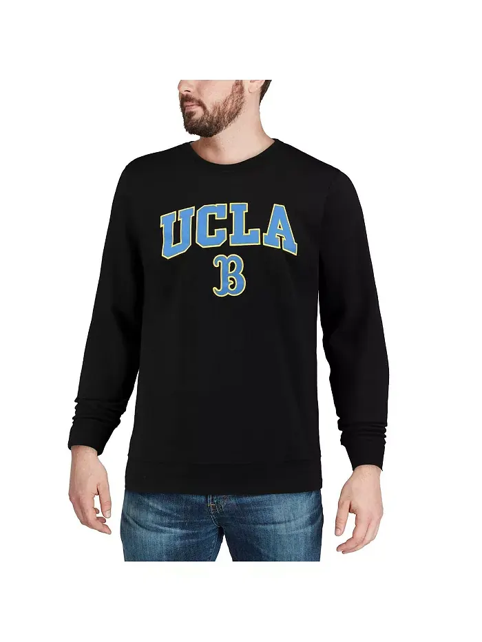 Мужская толстовка с круглым вырезом UCLA Bruins с аркой и логотипом Colosseum — изображение 4 из 7, черный