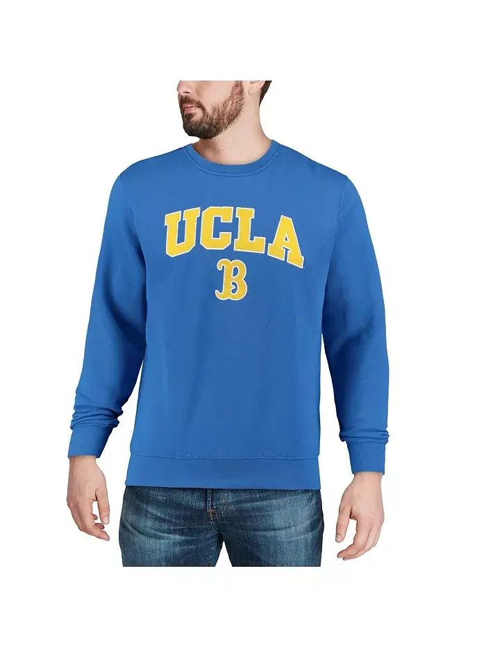 Мужская толстовка с круглым вырезом UCLA Bruins с аркой и логотипом Colosseum — изображение 4 из 7, синий