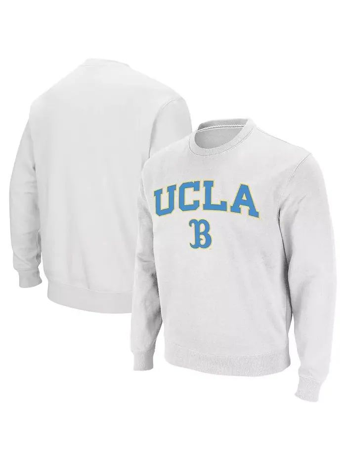 Мужская толстовка с круглым вырезом UCLA Bruins с аркой и логотипом Colosseum — изображение 1 из 7, белый
