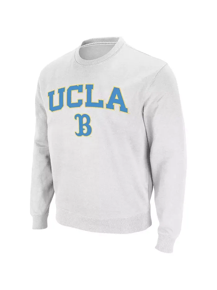 Мужская толстовка с круглым вырезом UCLA Bruins с аркой и логотипом Colosseum — изображение 2 из 7, белый