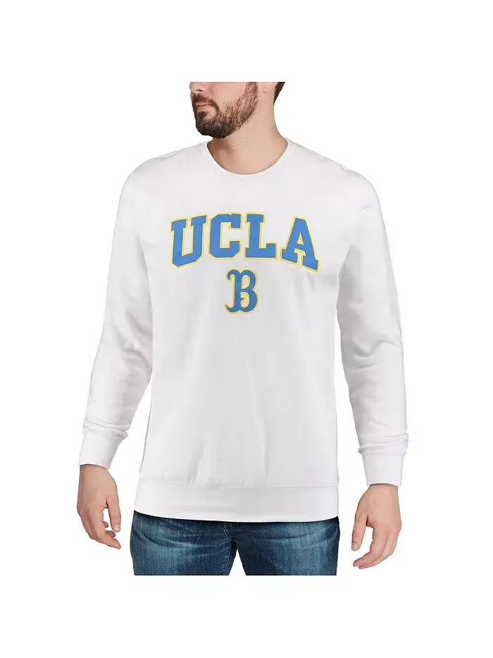 Мужская толстовка с круглым вырезом UCLA Bruins с аркой и логотипом Colosseum — изображение 4 из 7, белый