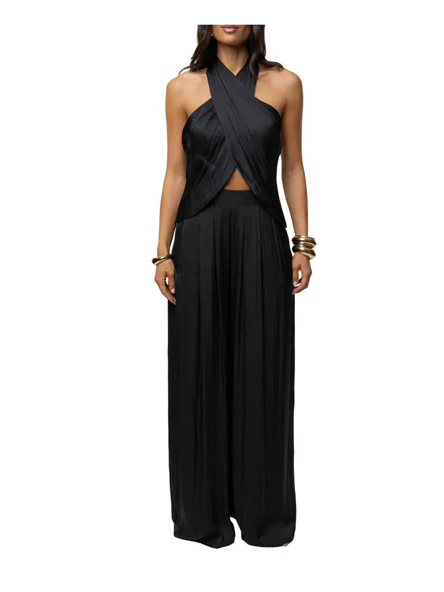 Брюки женские с защипами Core Form Pleated Trouser JLUXLABEL — изображение 5 из 5, черный