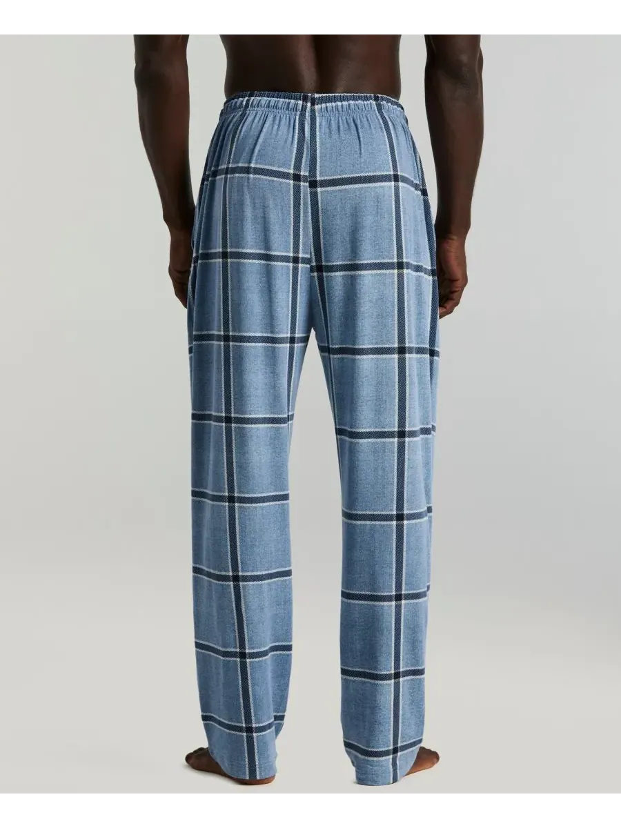 Мужские клетчатые пижамные штаны Deluxe Touch Perry Ellis Portfolio — изображение 4 из 4, синий