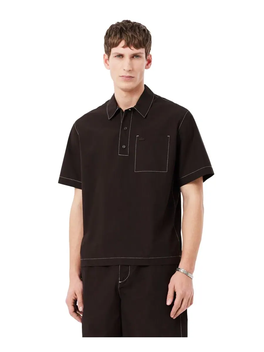 Поло с открытым воротником Lacoste