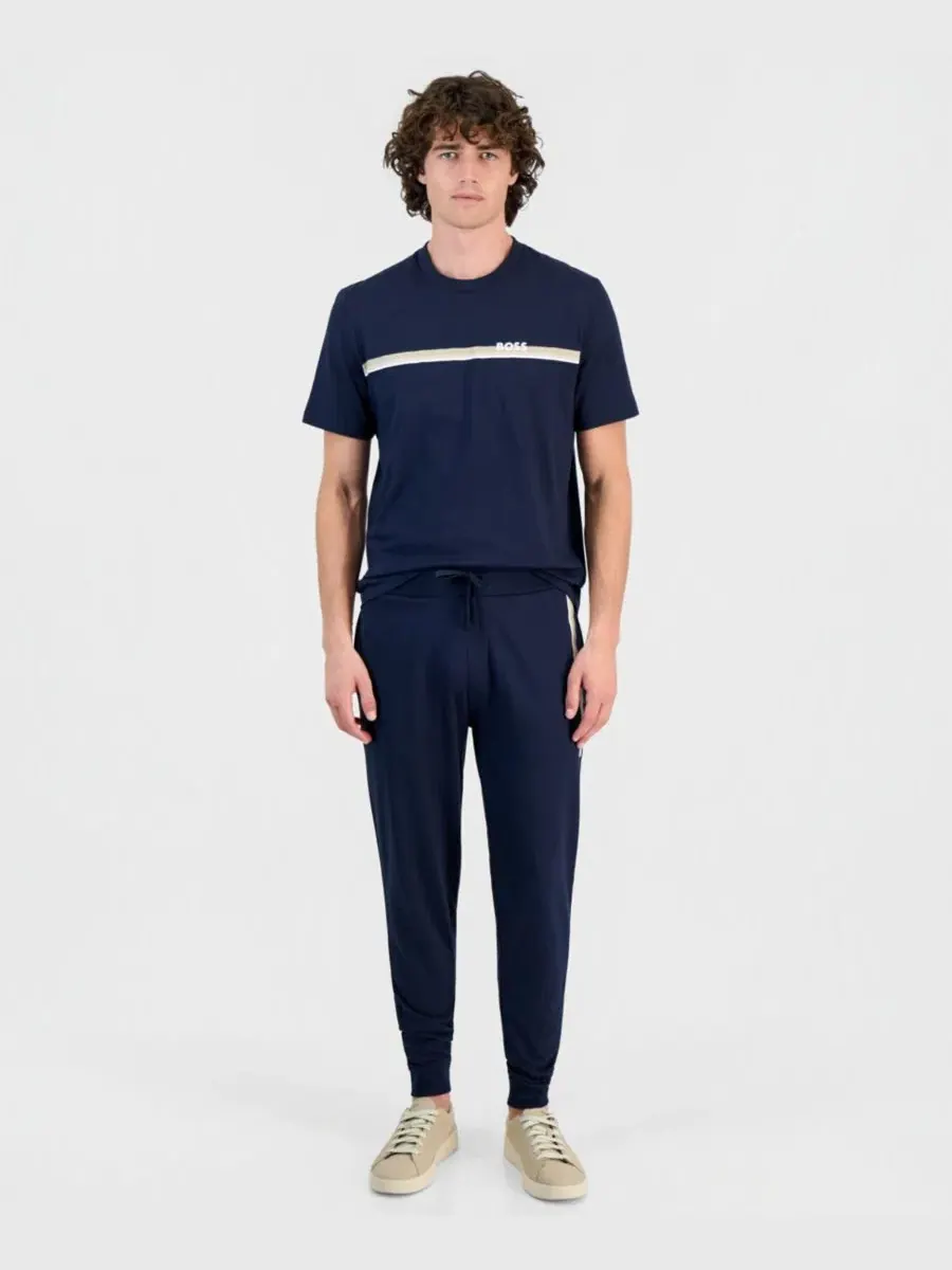 Брюки повседневные из футера с кулиской Hugo Boss — 1