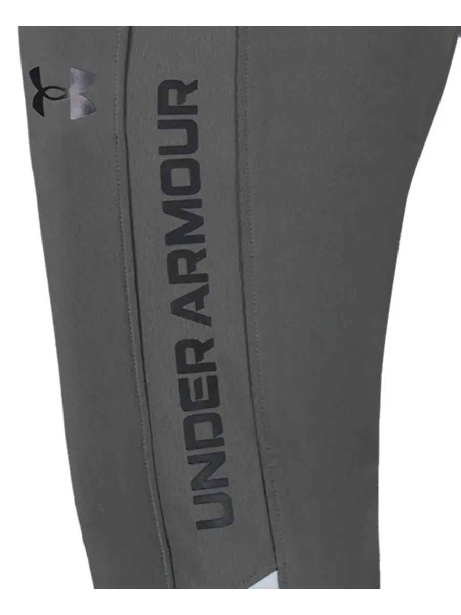 Штаны зауженные с принтом Under Armour — изображение 5 из 6, серый