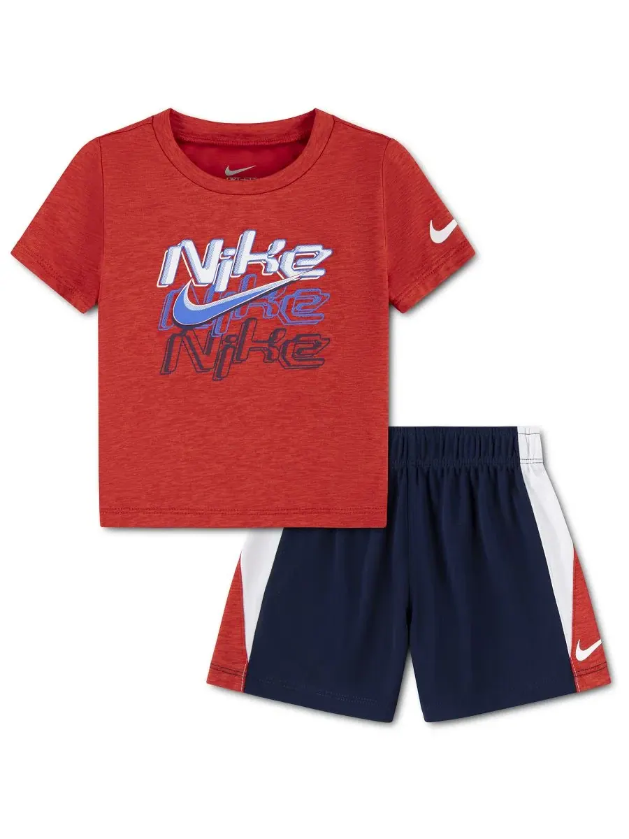 Детский комплект для мальчиков Dropset Icon: футболка и шорты, 2 предмета Nike