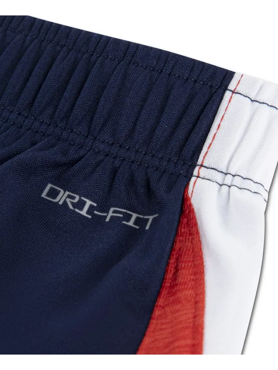 Детский комплект для мальчиков Dropset Icon: футболка и шорты, 2 предмета Nike — изображение 3 из 5, темно-синий/красный