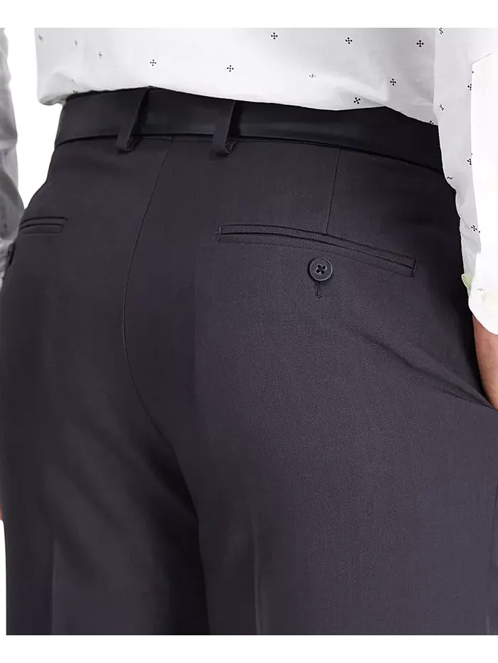 Мужские классические брюки прямого кроя Premium Comfort с 4-сторонней растяжимостью, без складок и — 6