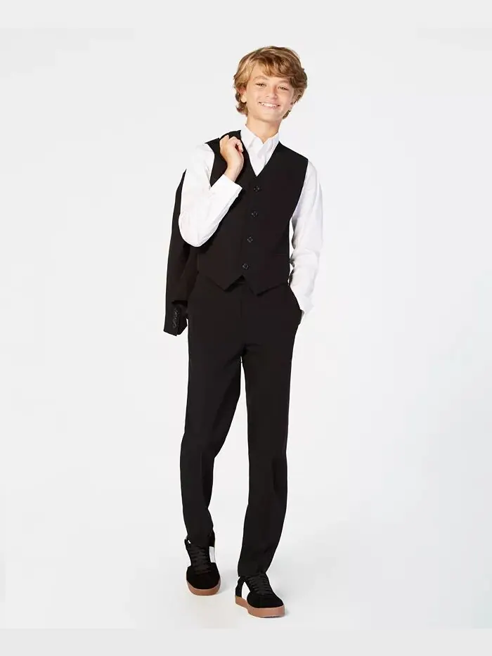Большие мальчики Slim Fit эластичные брюки для машинной стирки Calvin Klein