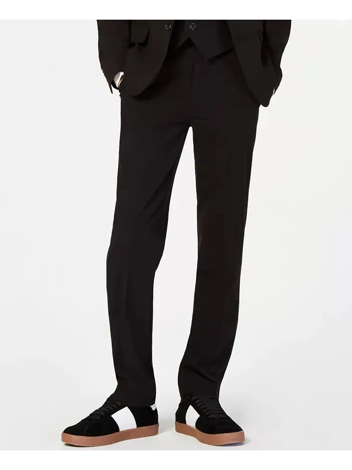 Большие мальчики Slim Fit эластичные брюки для машинной стирки Calvin Klein — изображение 7 из 9, черный
