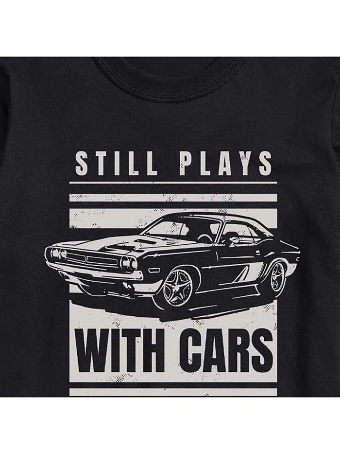 Мужская футболка с коротким рукавом Still Play With Cars AIRWAVES — изображение 3 из 3, черный