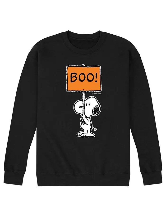 Мужская флисовая футболка Peanuts Boo AIRWAVES — изображение 1 из 2, черный