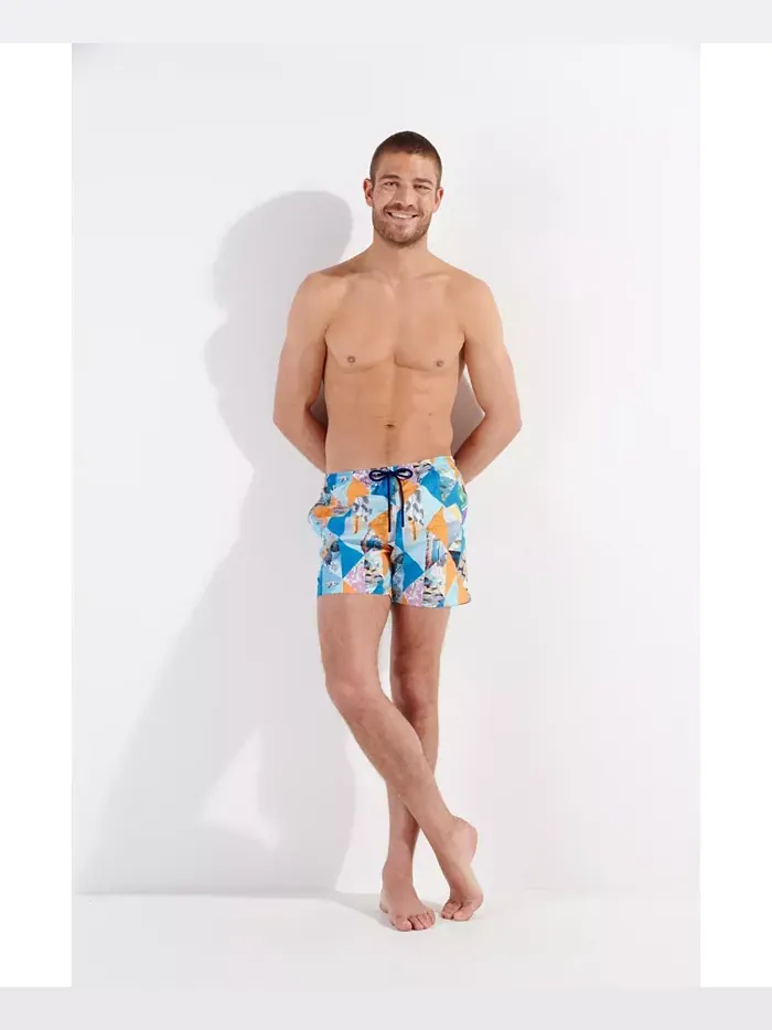Мужские шорты Port Cros Beach Boxer HOM USA — изображение 1 из 5, синий