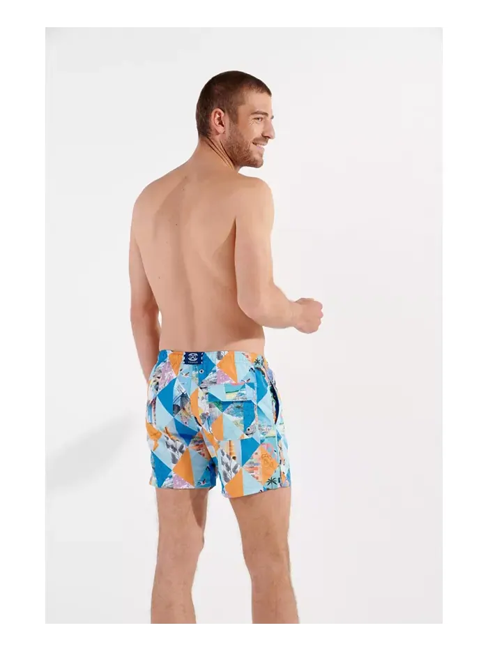 Мужские шорты Port Cros Beach Boxer HOM USA — изображение 2 из 5, синий